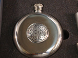 Flask Set Round- Celtic Knot