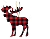 Christmas Moose Ornament