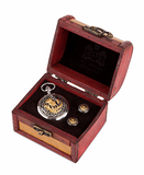 Celtic Pocket Watch  & Cufflink Sett