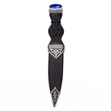 Celtic Polished Ceremonial Sgian Blue Stone Top