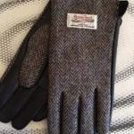 Ladies Tweed Herring Bone Gloves