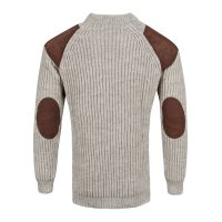 suede elbow patch sweater